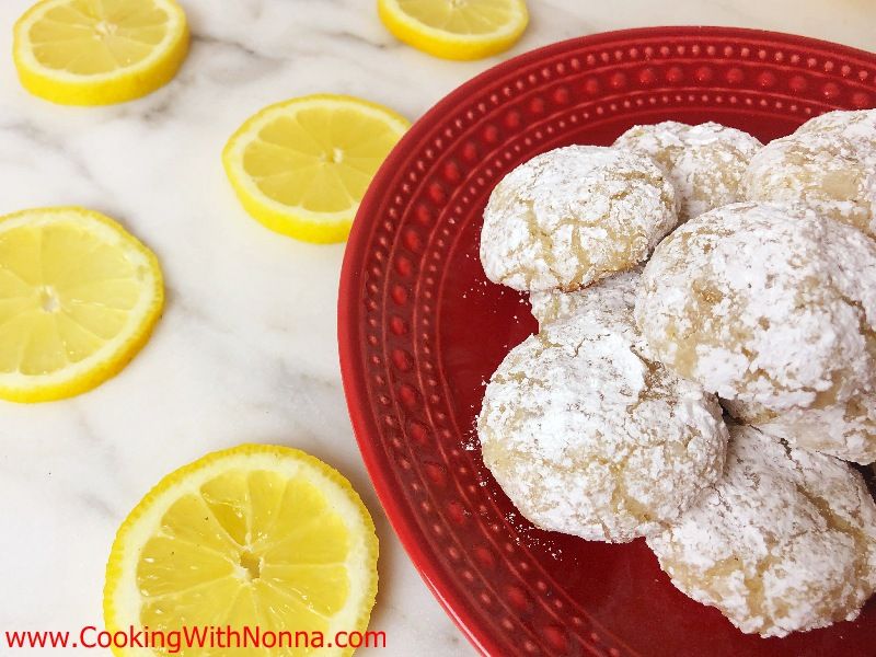 Soft Lemon Amaretti Cookies Recipe