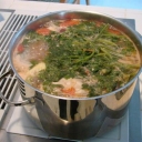 Still winter out there... make sure you have plenty of this soup to survive until Spring!!! Get the Recipe:  http://www.cookingwithnonna.com/italian-cuisine/digirolamo-chicken-soup.html
