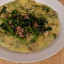 We are making Salsiccia with Broccoli Rape and Polenta on NonnaTV... would you like some? Come and get it:  http://www.cookingwithnonna.com/video/season1-webisode-9.html