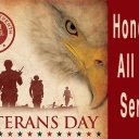 I want to wish a Very Happy Veteran's Day to all the men and women who served in all the branches of the military and thank them for all their sacrifices so that we can all enjoy our Freedom! GRAZIE!