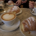 Oh... how I miss those days in Italy. Get up in the morning, got to the Piazza and have a Hot Cappuccino and Cornetto con Crema at an outdoor Cafe`!! La Dolce Vita!!! :)