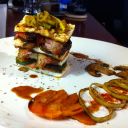 Leeks,Bacon,Zucchini,Mushroom,red bell pepper Omelette
