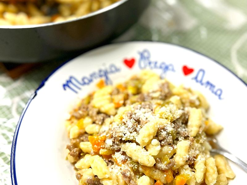 Chiusoni Fresh Pasta with White Sausage Ragù 