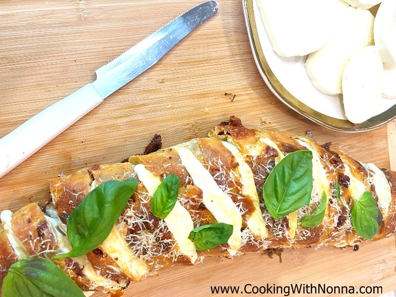 Hasselback Prosciutto Bread