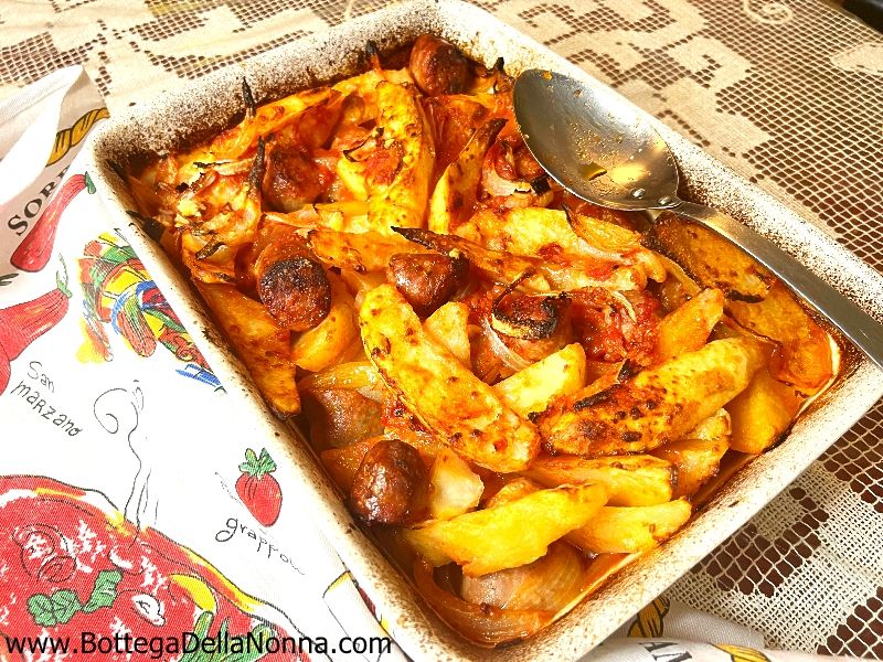 Nonna Romana’s Sausage, Potatoes and Onions Recipe