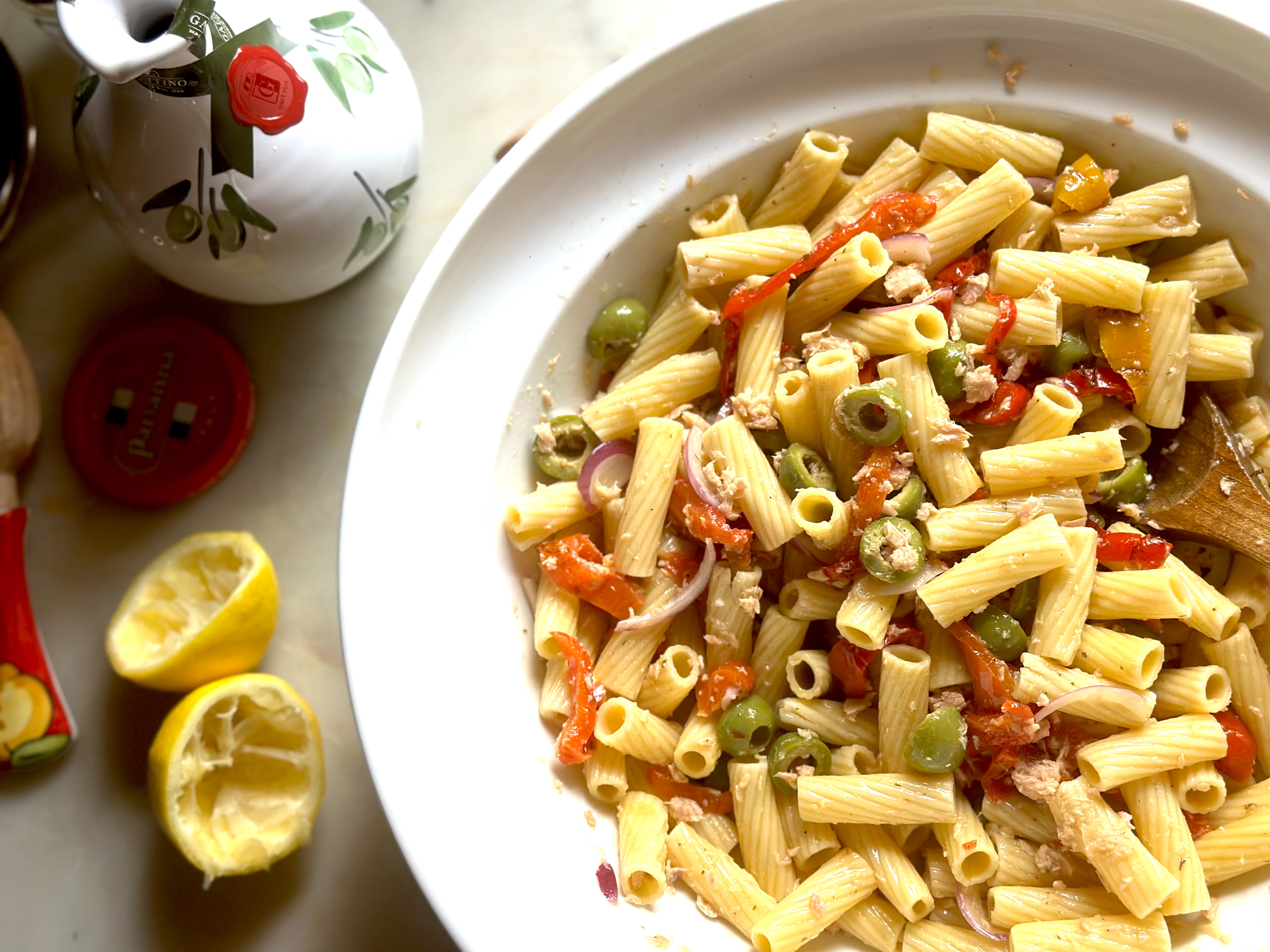 Lemon Pasta Salad with Tuna Lemon Pasta Salad with Tuna