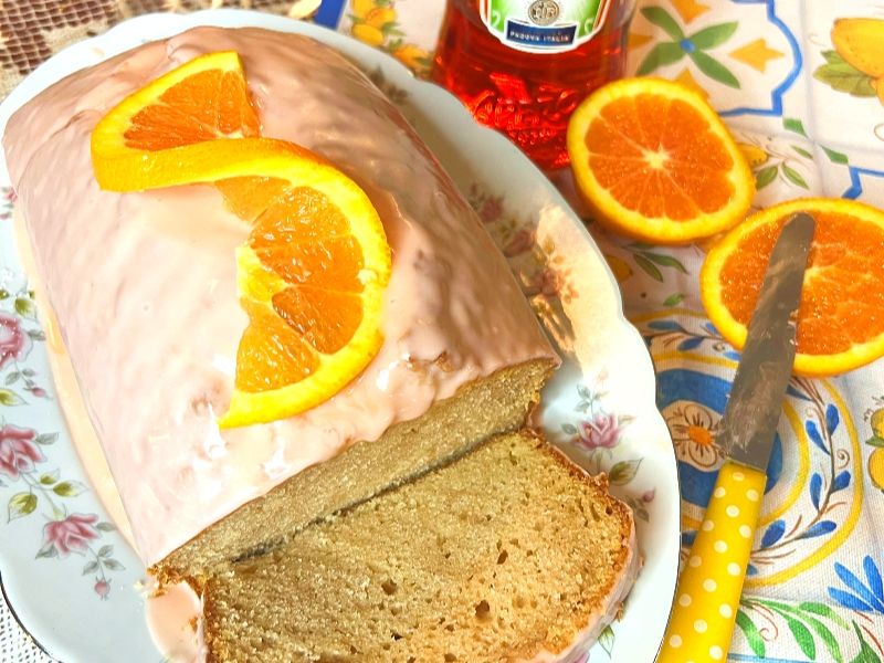 Aperol Spritz Loaf Cake