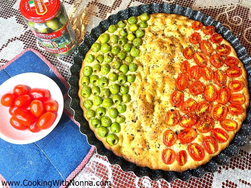 Italian Flag Focaccia 