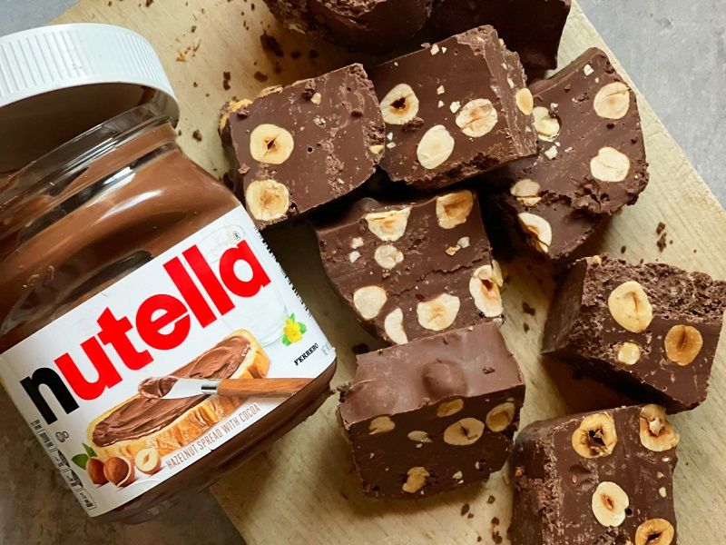 3 Ingredient Nutella Fudge