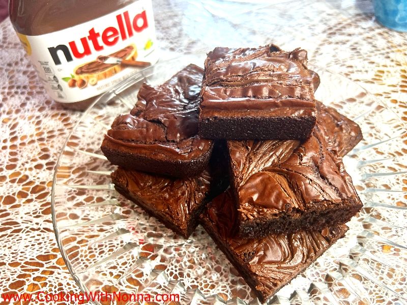 Nutella Olive Oil Brownies 