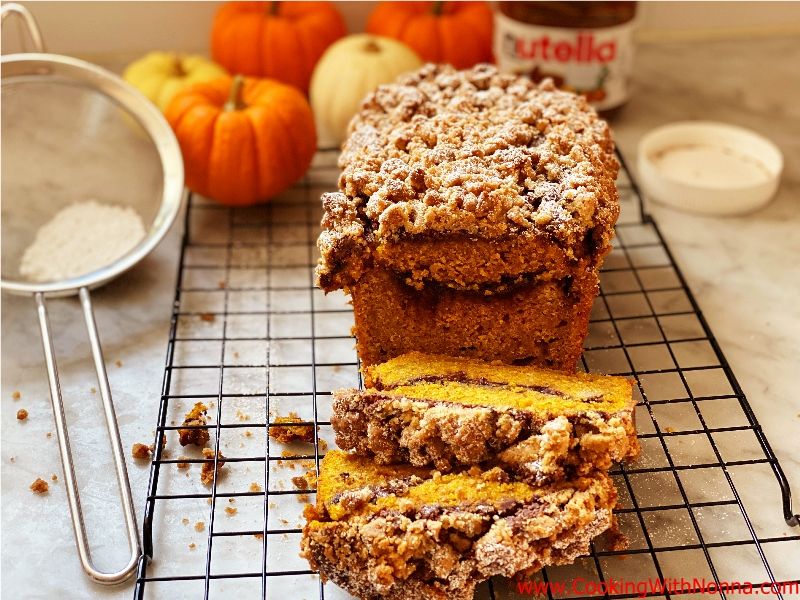 Nutella Pumpkin Bread