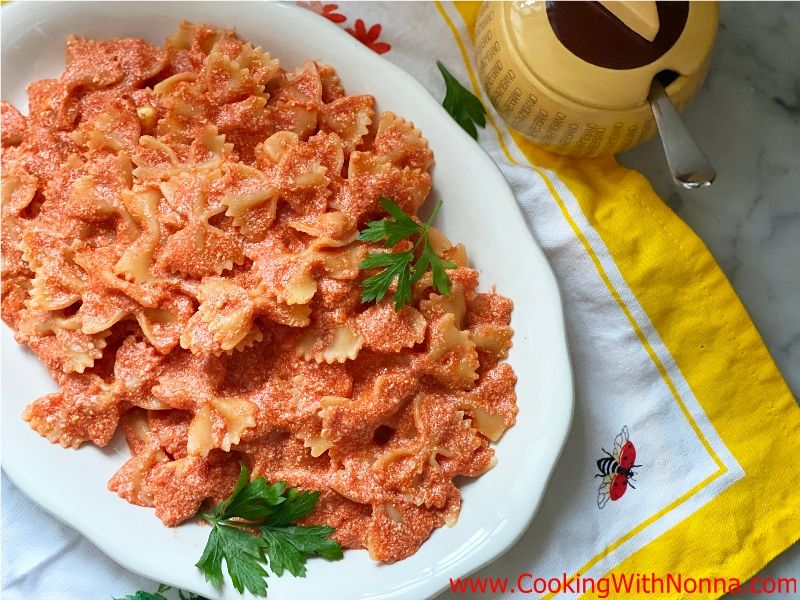 Pasta with Ricotta & Tomato Sauce