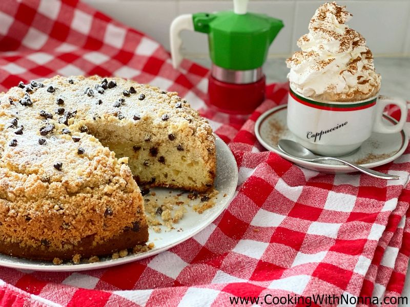 Ricotta Chocolate Chip Crumb Cake