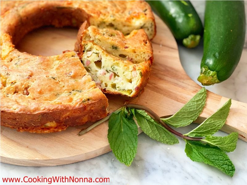 Savory Zucchini & Ricotta Ciambella Cake