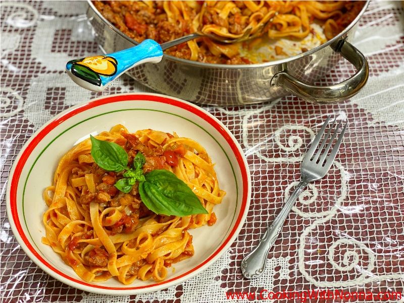 Tagliatelle with Quick Sausage Ragù