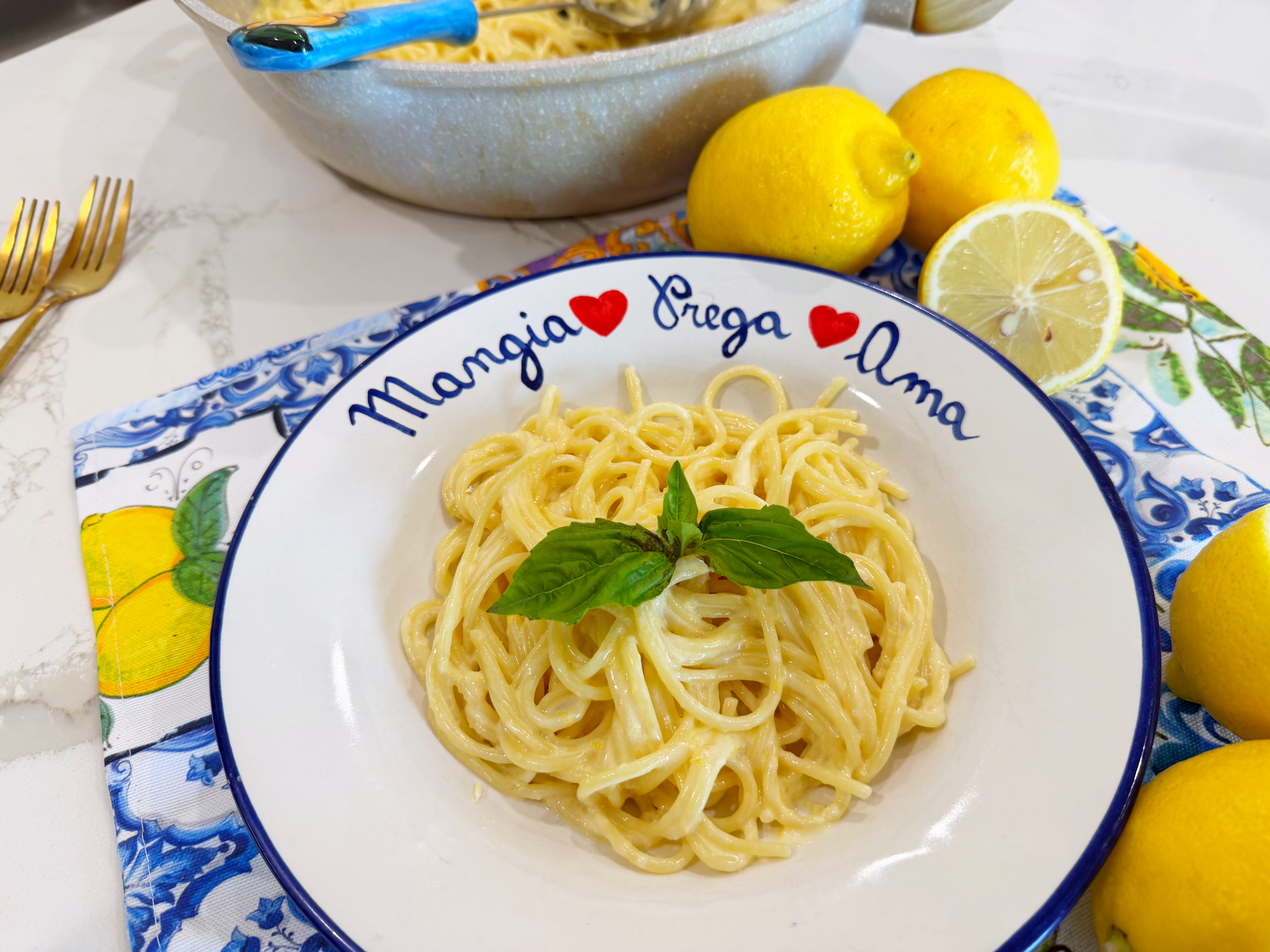 Pasta, Limone e Panna Pasta, Limone e Panna