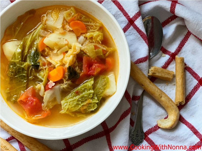 Zuppa di Verza - Savoy Cabbage Soup Zuppa di Verza - Savoy Cabbage Soup