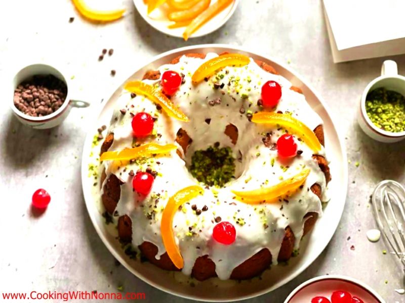 Cannoli Ciambella Bundt Cake