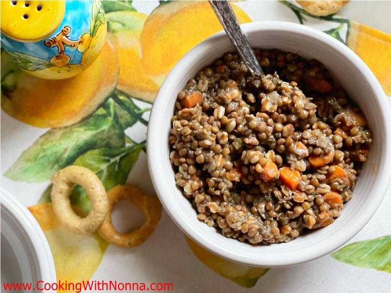 Lentils with Farro