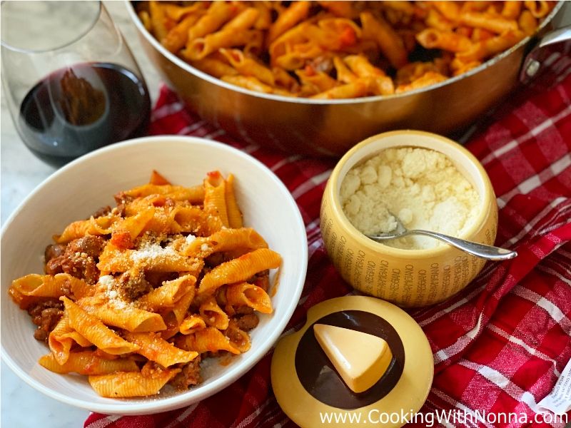 Garganelli with Veal & Sausage Ragù 