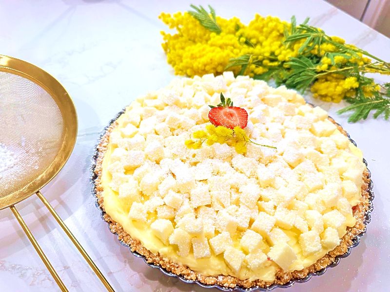 No-Bake Mimosa Tart