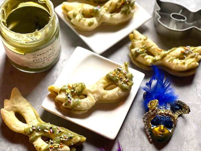 Pistachio Puff Pastry Masks