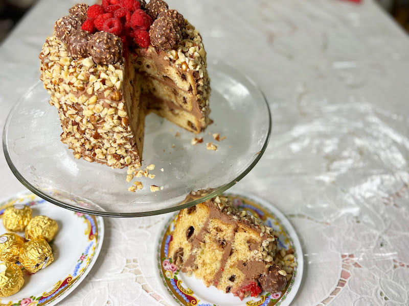 Panettone Layer Cake with Nutella Cream Cheese Frosting Panettone Layer Cake with Nutella Cream Cheese Frosting