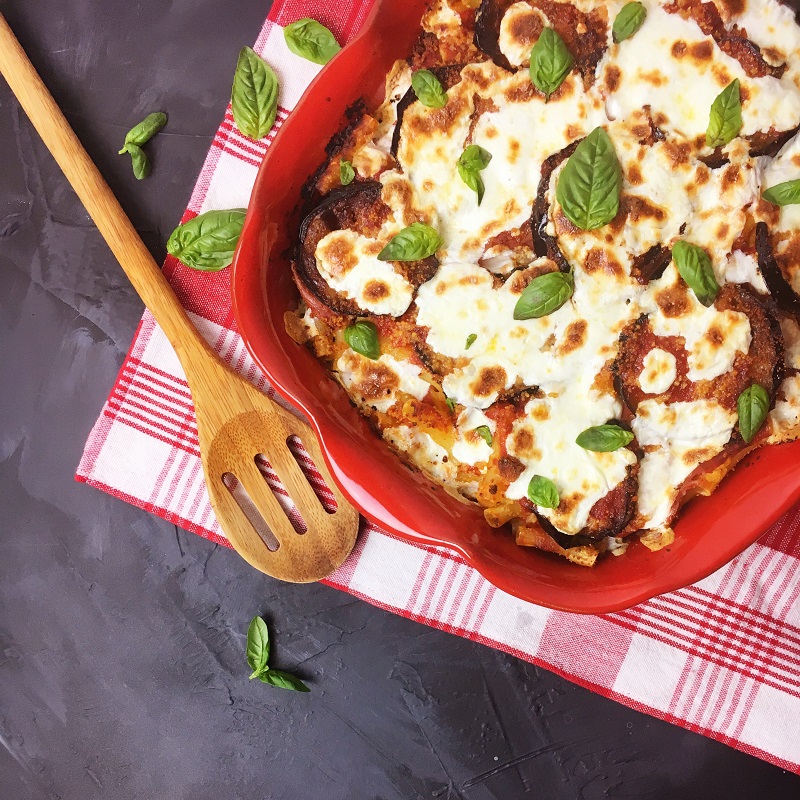 Baked Ziti with Eggplant and Prosciutto