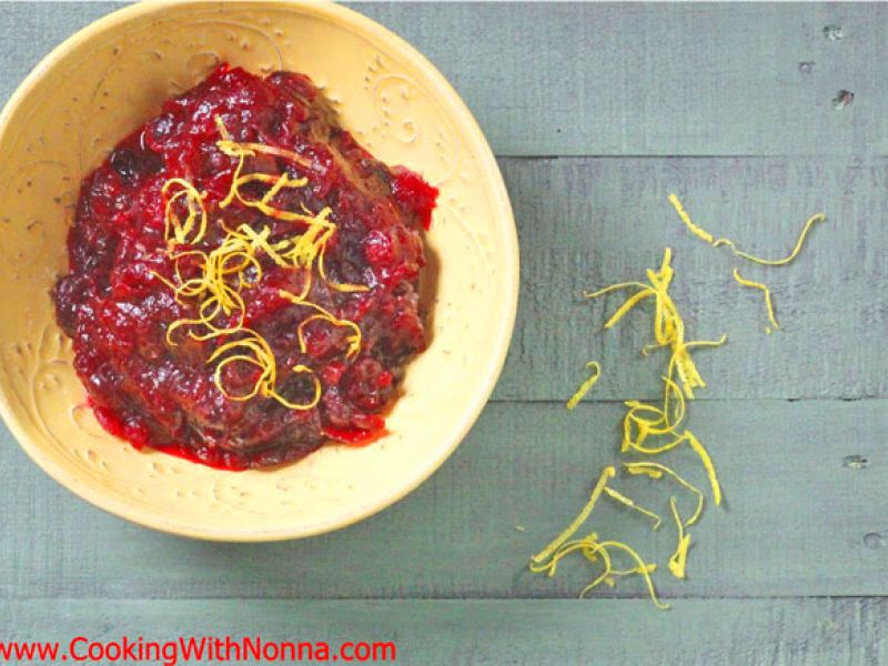 Cranberry Sauce al Limoncello