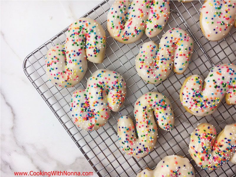 Almond Frosted S Cookies