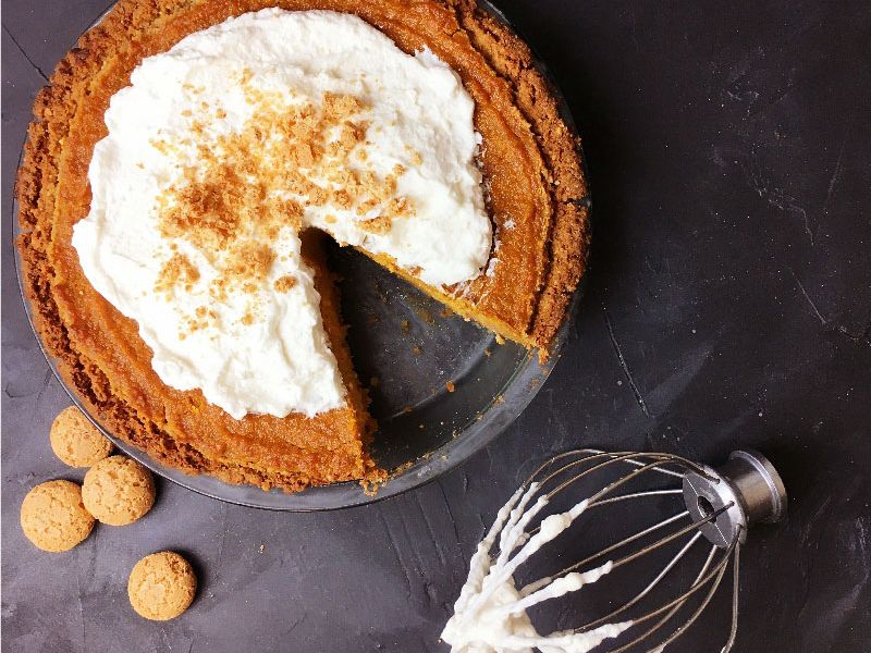 Amaretto Pumpkin Pie