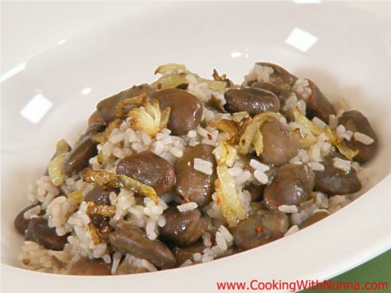 Arborio Rice with Dry Fava Beans