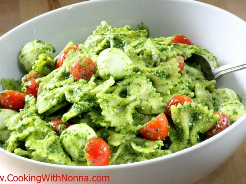 Arugula Pesto Pasta Salad