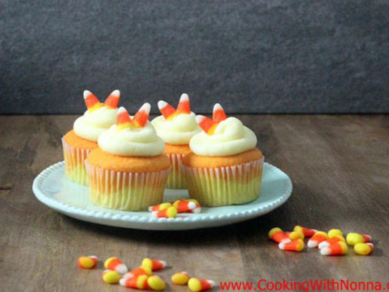 Candy Corn Cupcakes