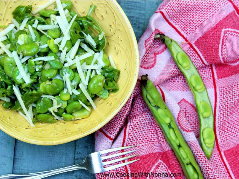 Fresh Fava Beans with Pecorino