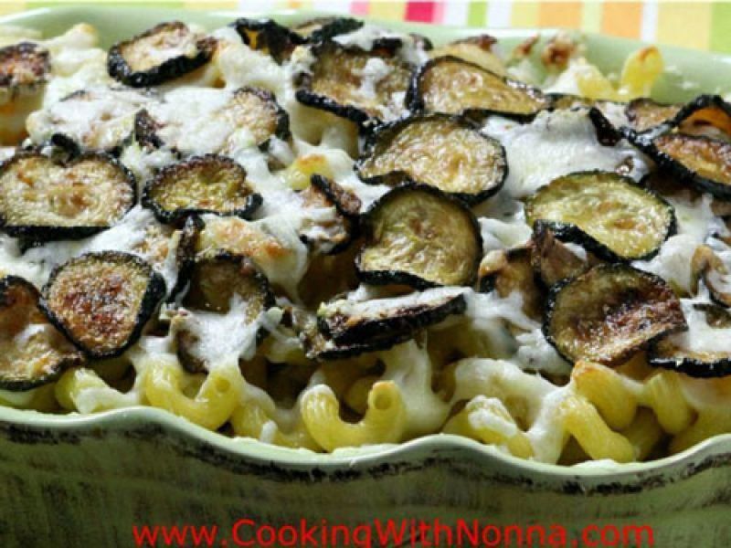 3 Cheese Baked Pasta with Zucchini and Bechamel