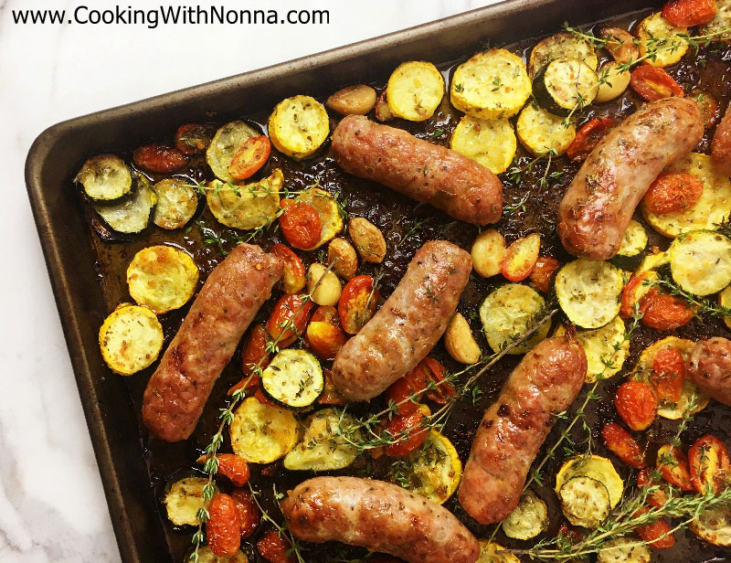 Sausage and Summer Veggies Sausage and Summer Veggies