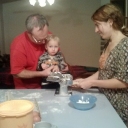 Grandson Vito making pasta