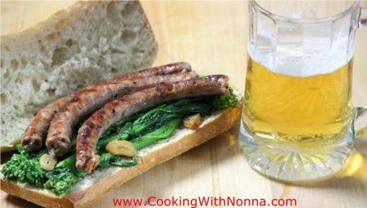 Sausage and Broccoli Rabe Hero