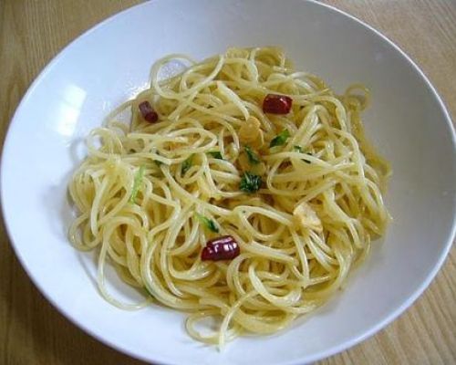 Spaghetti Aglio Olio and Peperoncino