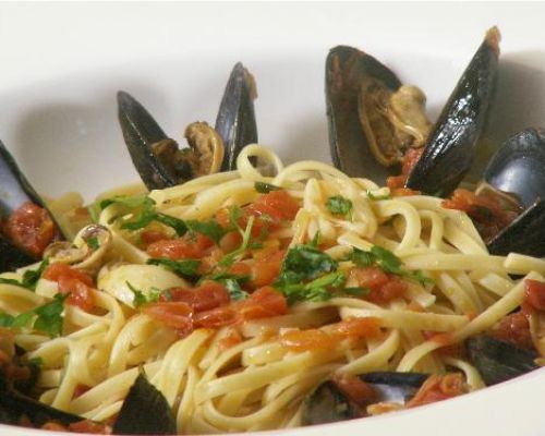 Linguine with Mussels