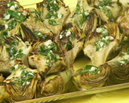 Pan Roasted Artichokes