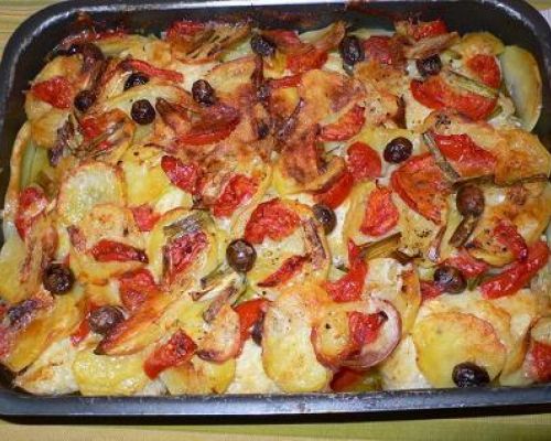 Baked Baccala and Potatoes