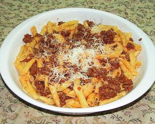 Maccheroni col Pettine e Ragu` alla Bolognese